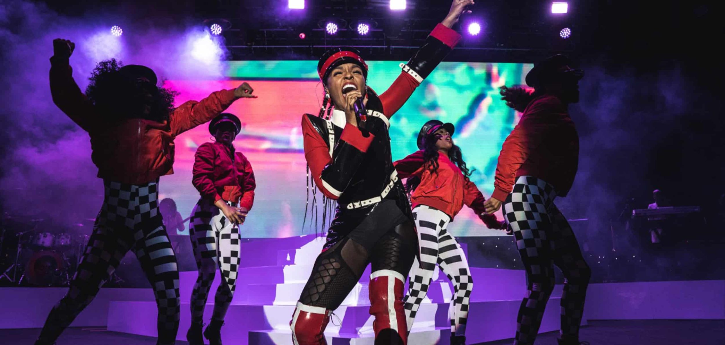 Janelle Monáe performing at Pier 17