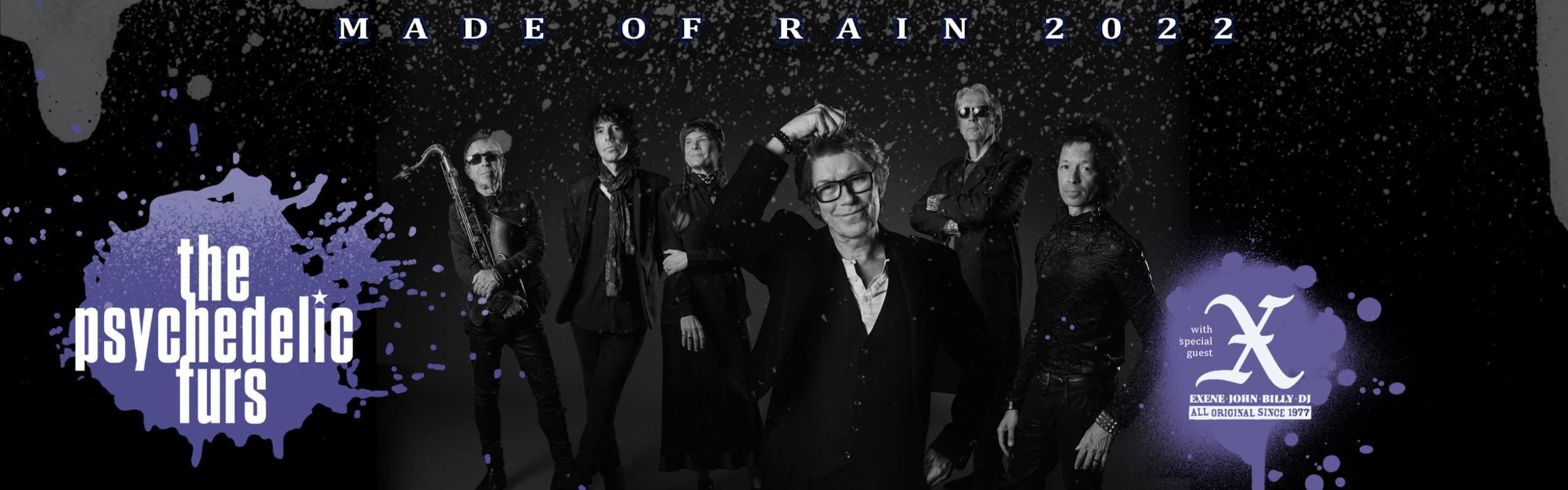 The Psychedelic Furs: Made of Rain 2022 Tour with Special Guests X