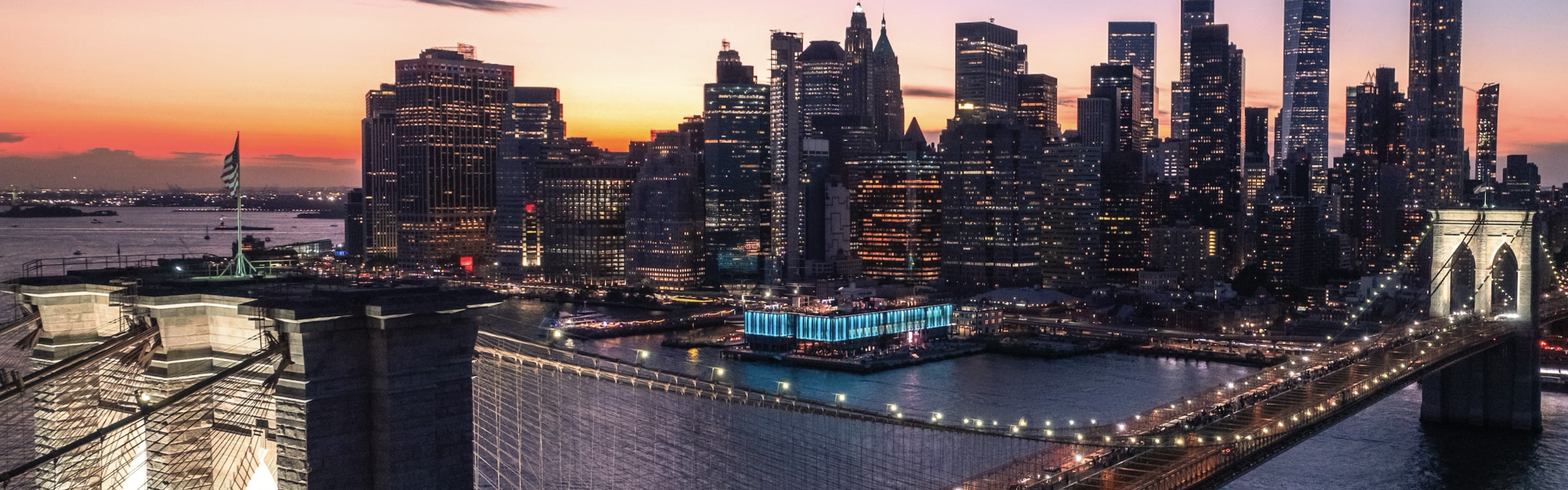 The Rooftop at Pier 17 with Brooklyn Bridge