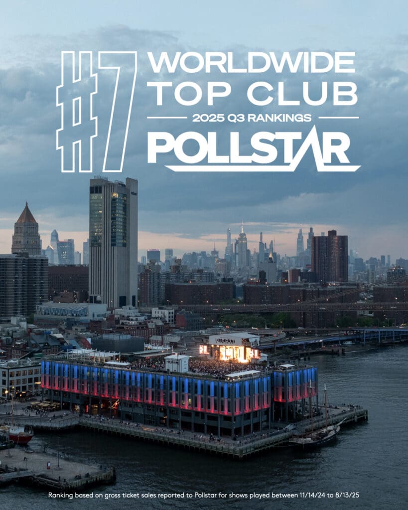 No. 7 Top Club by Pollstar - 2025 Q3 Rankings