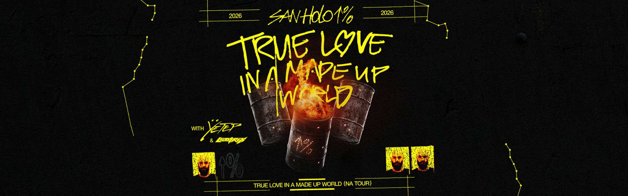 San Holo <br><small>TRUE LOVE IN A MADE UP WORLD <br>Fall North America Tour</small>