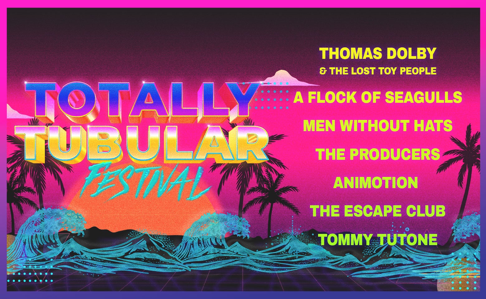 Totally Tubular Festival artwork from The Rooftop at Pier 17