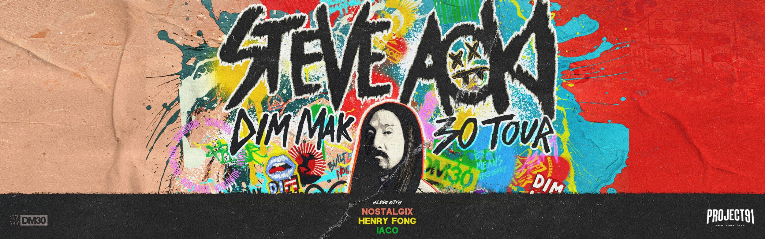 Steve Aoki <br><small>DIM MAK 30 TOUR</small>